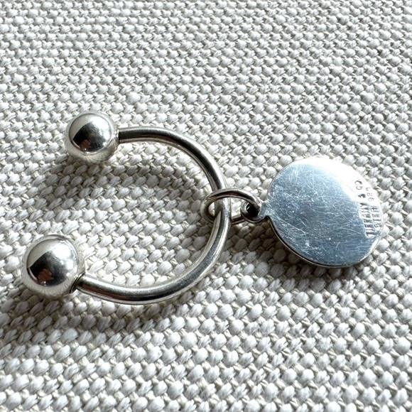 TIFFANY & CO. Sterling Silver 925 Screwball Key Ring Keychain EUC - Picture 4 of 5